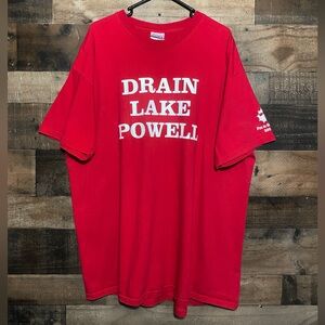 Vintage 2004 Drain Lake Powell Are You Crazy? T-Shirt Size XXL